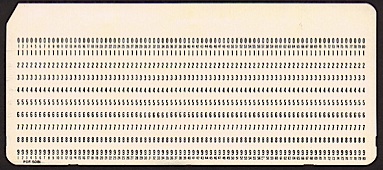 Plain Punch Card